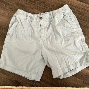 Mens light blue Bearbottom shorts size large seven 7 inch inseam